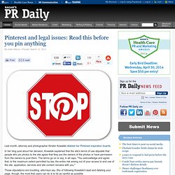 Pinterest and legal issues: Read this before you pin anything