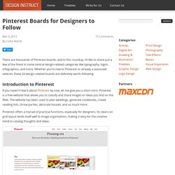 Pinterest Boards for Designers to Follow