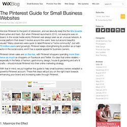 The Pinterest Guide for Small Business Websites
