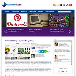 Pinterest Changes Improve Storytelling