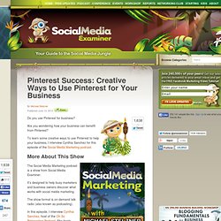 Pinterest Success, Creative Ways to Use Pinterest for Your Business