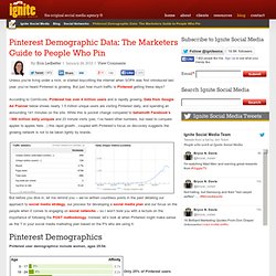 Pinterest Demographic Data: The Marketers Guide to People Who Pin