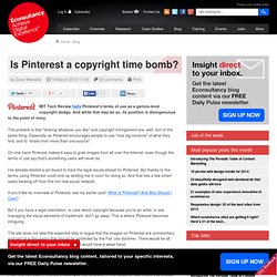 Is Pinterest a copyright time bomb?