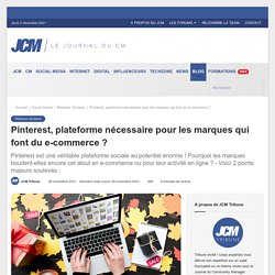 Pinterest, essentiel aux marques qui font du e-commerce ?