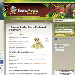 12 Ways to Get More Pinterest Followers