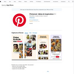 ‎Pinterest: Idées & Inspiration dans l’App Store