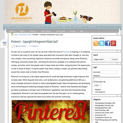 Pinterest – Copyright Infringement Made Cool?