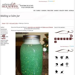 How to make a calm jar