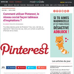 Pinterest : mode d'emploi