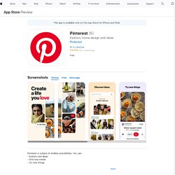 ‎Pinterest on the App Store
