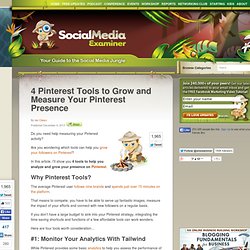 4 Pinterest Tools to Grow and Measure Your Pinterest Presence