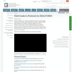 Field Guide to Pinterest for REALTORS®