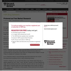 Pinterest as Free Market Research - Grant McCracken