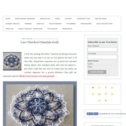 Lace Pinwheel Mandala Doily - Free Crochet-a-Long Doily Pattern