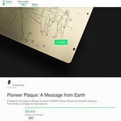 Pioneer Plaque: A Message from Earth by Duane King