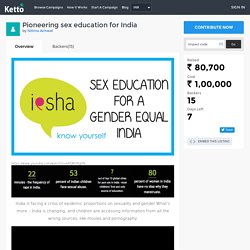 Pioneering sex education for India by Nilima Achwal - Ketto