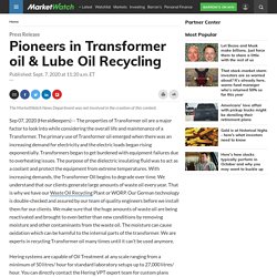 Pioneers in Transformer oil & Lube Oil Recycling