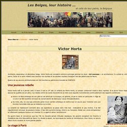 Victor Horta, pionnier de l’Art nouveau – Histoire des Belges