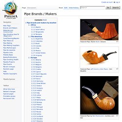 Pipe Brands / Makers - Pipedia