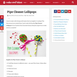 Pipe Cleaner Lollipops