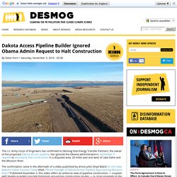 Dakota Access Pipeline Builder Ignored Obama Admin Request to Halt Construction