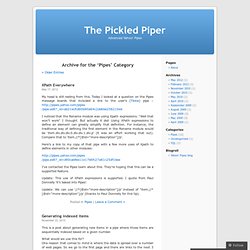 Pipes « The Pickled Piper