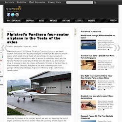 Pipistrel's Panthera four-seater airplane is the Tesla of the skies