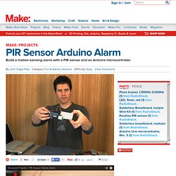 PIR Sensor Arduino Alarm