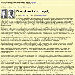 Piracetam Chapter from <i>Smart Drugs & Nutrients