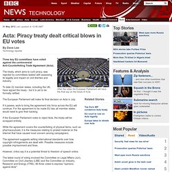 Acta: Key EU votes due on controversial piracy treaty