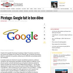 Piratage : Google fait le bon élève
