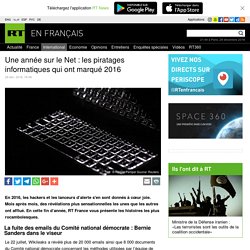 Une année sur le Net : les piratages informatiques qui ont marqué 2016