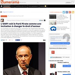 L'OMPI voit le Parti Pirate comme une incitation à changer le droit d'auteur