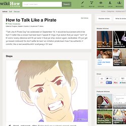 How to Talk Like a Pirate: 10 Steps