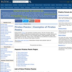 Pirates Poems