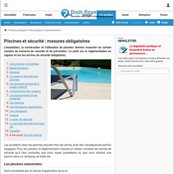 Piscines et sécurité : mesures obligatoires - Droit-Finances