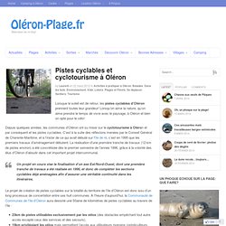 Pistes cyclables d'Oléron