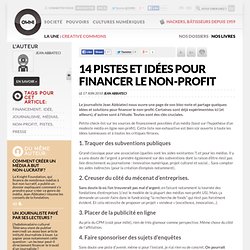 14 pistes et idées pour financer le non-profit