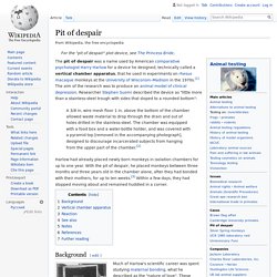 Pit of despair - Wikipedia