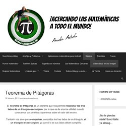 Teorema de Pitágoras – MatematicasCercanas