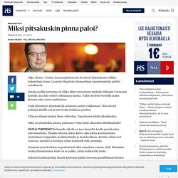Miksi pitsakuskin pinna paloi? - Pääkirjoitukset - Pääkirjoitus - Helsingin Sanomat