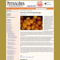 Pittman & Davis - Premium Citrus Fruit Gifts - Best Time of Year for Navel Oranges