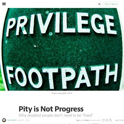 Pity is Not Progress