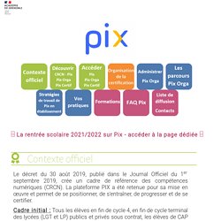 Mise en oeuvre Pix (Dane Grenoble)