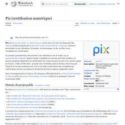 Pix (certification numérique)