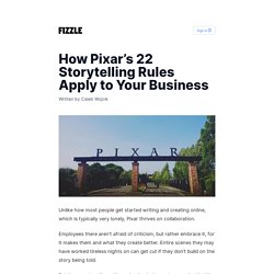 How Pixar’s 22 Storytelling Rules Apply to Your Business