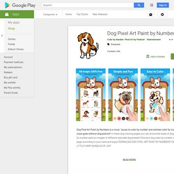Dog Pixel Art Paint by Numbers - Apps on Google Play