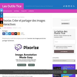 Pixorize. Créer et partager des images interactives