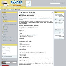 pkpgcounter&#039;s homepage — PyKota&#039;s Home