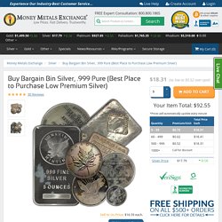 The Best Place to Buy Silver at Spot Price in 2019 (Cheap Silver Bullion)